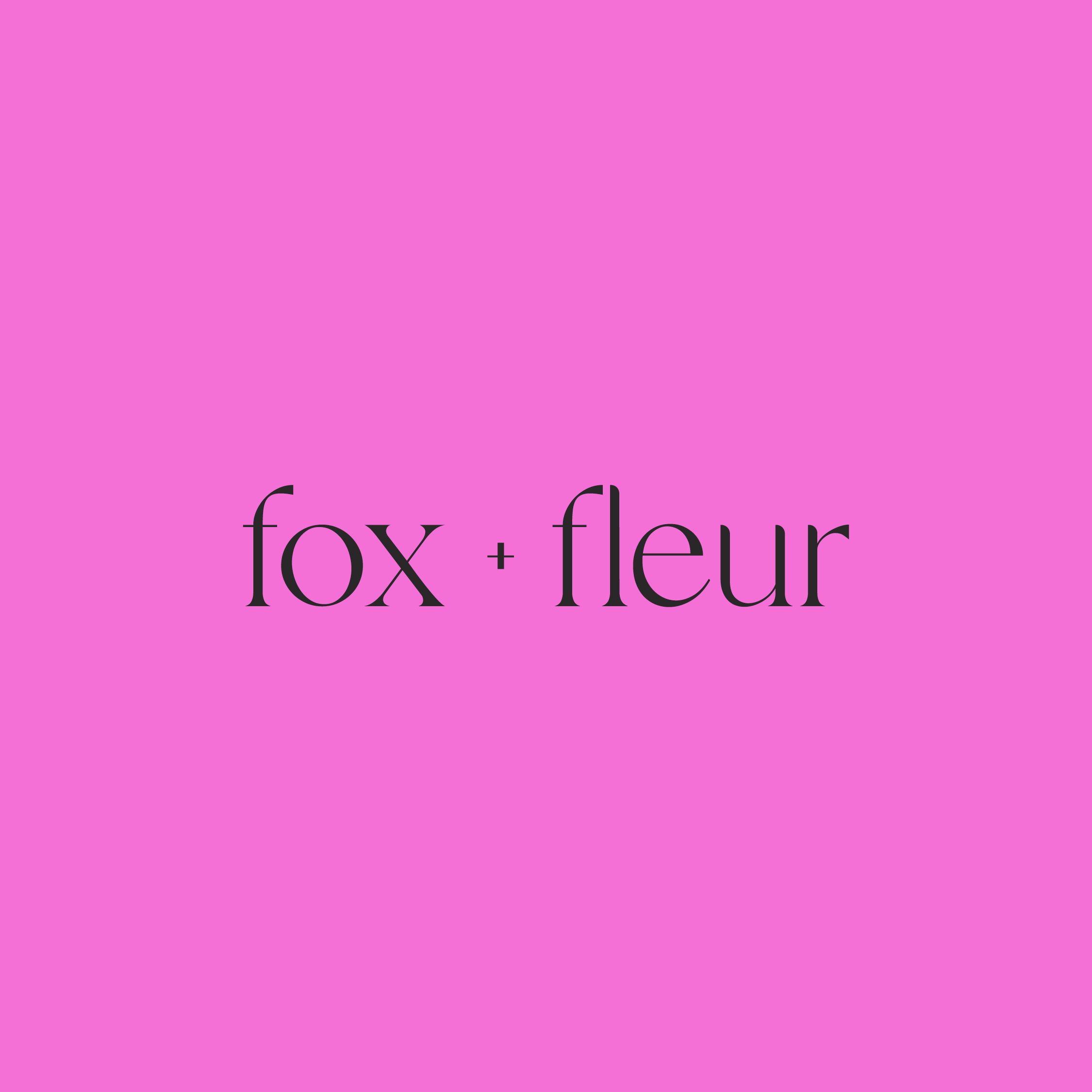 Fox and Fleur branding and logo