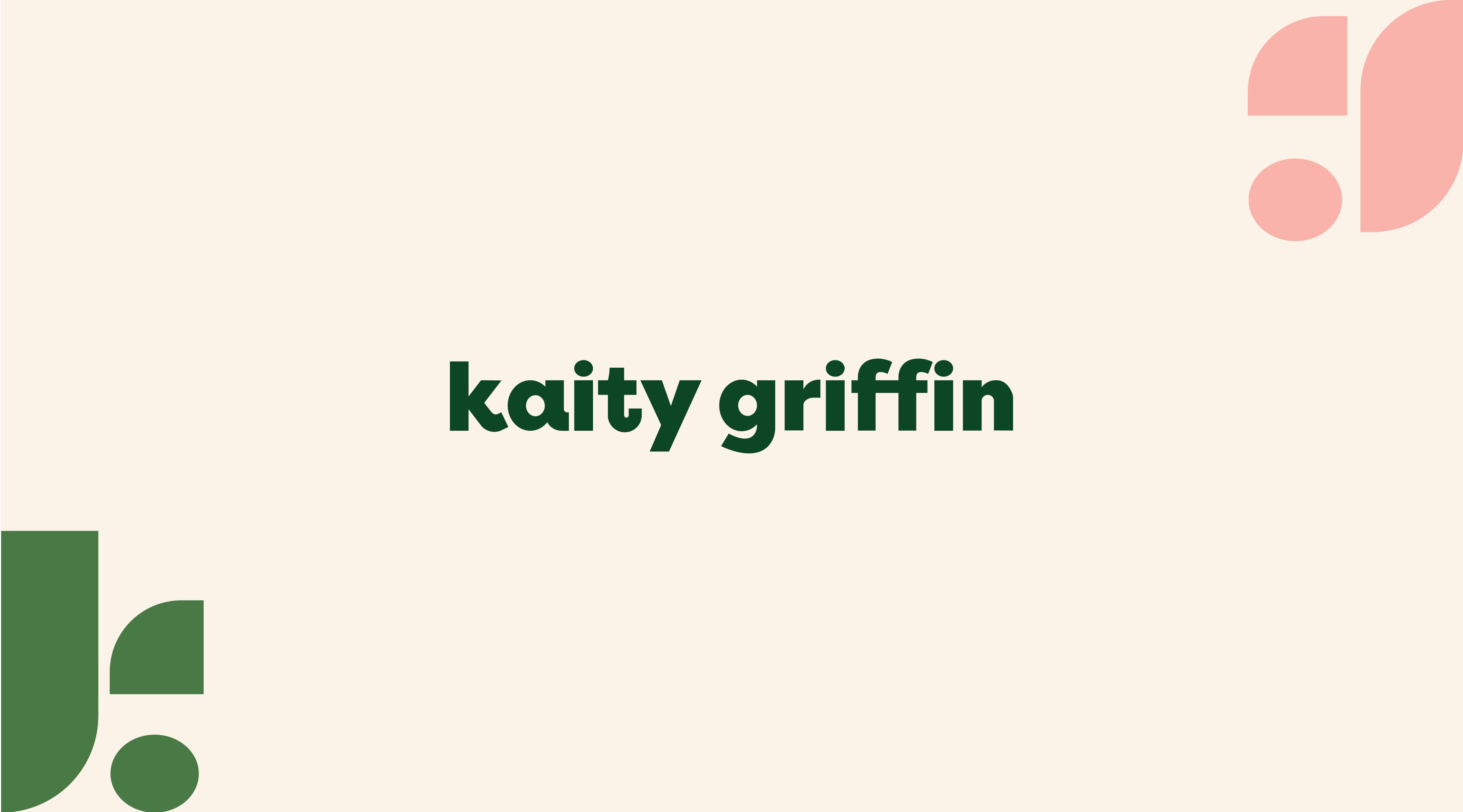 Kaity Griffin brand and logo design